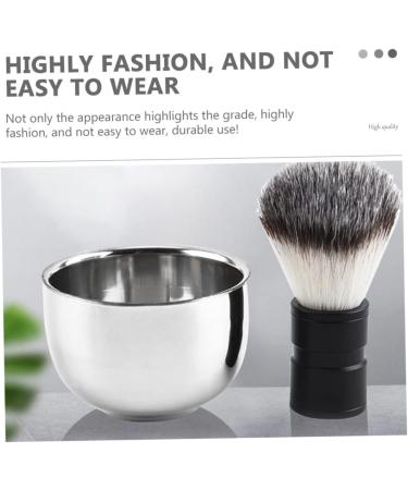 Doitool Stainless Steel Key Bowl for Shaving Foam | Ceramic Beard Grooming Tool - Men s Essentials - Buy Online on GoSupps.com