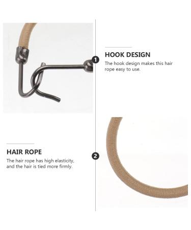 Frcolor 20pcs Ponytail Hook Elastic Bands & Hair Clips - Hair Styling Essentials in Apricot - Buy Online on GoSupps.com