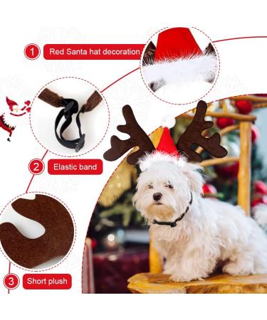 Christmas Pet Headband - Adjustable Reindeer Antlers & Moose Costume for Dogs & Cats | Perfect Holiday Gift Outfit - Buy Online on GoSupps.com