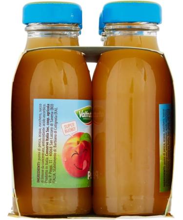 Valfrutta Succhi di Frutta Pasca Lot de 48 jus de fruits aux p ches italiennes boisson sans alcool 125 ml + 1 bo te de th glac San Benedetto au citron sans sucre 330 ml - Buy Online on GoSupps.com