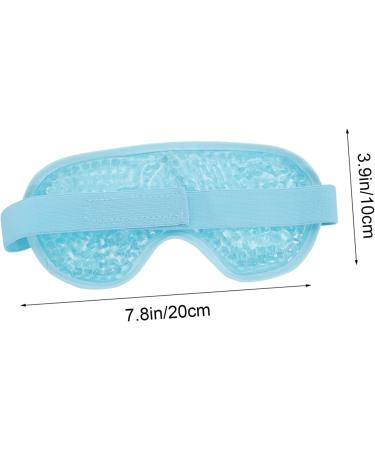 PLAFOPE 1pc Cold Compress Hot Compress Eye Mask Blackout Eye Reusable Eye Cooling Patch Heat Eye Eye Mask Eye Shades for Sleep Eye Mask Heated Eye Patch Compress Eye Pad Sleep Eye Blue 20X10X1CM - Buy Online on GoSupps.com