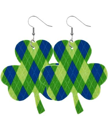 FEYLIE Earrings - 8 Pairs Irish Shamrock Dangle Earrings | Clover Pendant Hook Jewelry for St. Patrick's Day Celebration - Buy Online on GoSupps.com