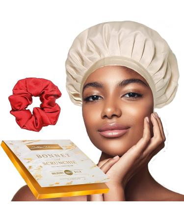 Silk Sleeping Cap for Curly Hair - Satin Bonnet for Comfortable and Protective Sleep - Silk Hair Wrap for Curly Hair - Buy Online on GoSupps.com