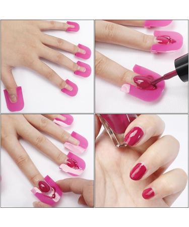 DJSUEW 52-Piece Nail Stencil Set - Reusable Soft Plastic Designs to Prevent Polish Leaks | International Shipping - Buy Online on GoSupps.com