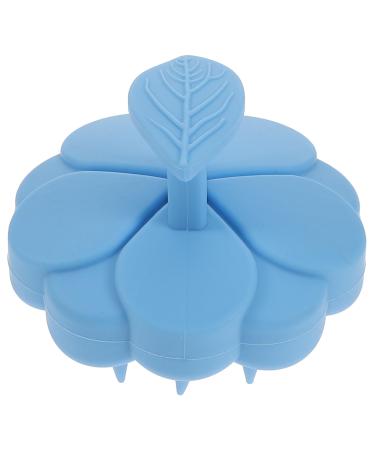 Magiclulu massage brush scalee brush for scales removal travel hairbrush scalp massage Brush scalp massage brush shampoo brush for the scalp silicone spatula thorough cleaning 8.5x8.5x6.5cm blue