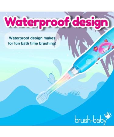 Brush Baby KidzSonic Electric Toothbrush for Kids 3+ Years - Gentle Vibration, Smart Timer, Disco Lights - Flamingo - Buy Online on GoSupps.com