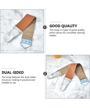 Lurrose 2-Pack Leather Hairdressing Straps | Sharp Razor Blade & Double-Sided Synthetic Leather | Antique-Inspired Shaving Foam Accessories | International Shipping Available - Buy Online on GoSupps.com