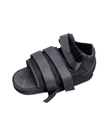 Foot Fixed Shoes Open Toe Slippers Foot Cast Boot Post Operative Shoe Fracture Boot Walking Shoe Walker Boot Brace Ortho- Shoe Foot Fracture Support Boot Injured Toe Shoe Medical L Black