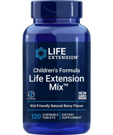 Life Extension Children's Formula Life Extension Mix Natural Berry Flavor 120 Chewable Tablets