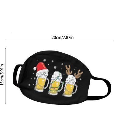 Riou Christmas Santa Claus Neck Gaiter | Multi-Function Cotton Face Mask for Outdoor Activities | Couples Holiday Protection - Buy Online on GoSupps.com