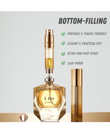 VVGAOGES Perfume Atomisers Refillable Travel Perfume Bottle Portable Fragrance Atomisers Cologne Travel Bottle Empty Perfume Spray for Travel (Black) - Buy Online on GoSupps.com