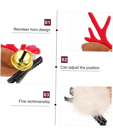 minkissy 2 Pairs Antler Hair Clip Halloween Hair Pins Elk Antlers Barrette Deer Horn Ears Hairpins Halloween Barrette Animal Hair Clips Deer Ears Hairpins Decorate Iron Christmas A40 - Buy Online on GoSupps.com