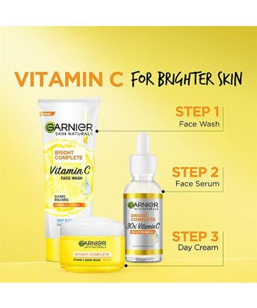 Garnier Light Face Wash 100g - Brightening Facial Cleanser - Buy Online on GoSupps.com