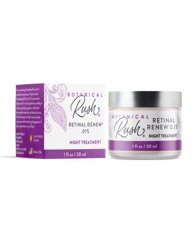 Retinal Renew Night Treatment Paired With Plant Peptides And Botanical Extracts Anti-aging Softens Fine Lines For All Skin Types 1 Oz Jar