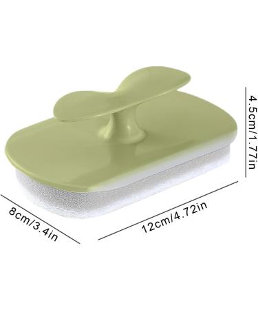 Bathroom Sponge Cleaner - Bathroom Cleaning Sponge with Handle | Shower Cleaning Sponge | Non-Scratch Bathroom Sponge | Handheld Scrub Brush | Best Sponge for Hard Water Stains Tiles Soap Scum Green - Buy Online on GoSupps.com