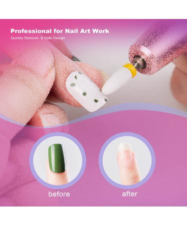 20Pcs Professional Diamond Carbide and Ceramic Nail Drill Bits Set for Acrylic Gel Nails - 3/32 Inch Nail Drill Bits for E-File - Home Salon Essential - Buy Online on GoSupps.com