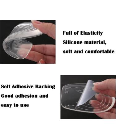 Buy Heel Wedge Insoles for Height Increase - Gel Cushions for Heel Spur & Plantar Fasciitis Relief - Transparent Silicone Pillows - Buy Online on GoSupps.com