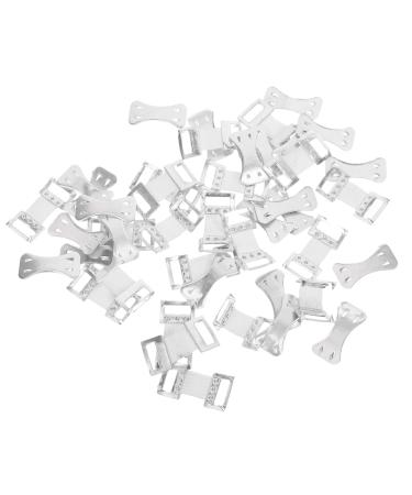 1 Set Buckle wrap Tape Fasteners Stretch Metal Clips Stretch Clips Fixing wrap Buckles Fixing Clamps Clips Replacement Elastic Fixed Buckle