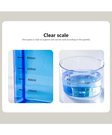 LAANCOO Laundry Detergent Dispenser 1800ml Clear Airtight Washing Powder Dispenser with Scale and Cup Detergen Box for Solid Liquid Detergent Storage Container 1800ml With Scale - Buy Online on GoSupps.com