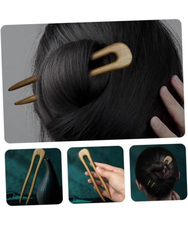 FRCOLOR Green Sandalwood Hairpin Women Hair Sticks Wooden Hair Stick U Shaped Hair Pins French Hair Clips Bridal Hair Clip French Hair Fork Hair Stick for Hair Tiara Headgear Bride Hanfu - Buy Online on GoSupps.com