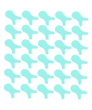 Angoily 60 PCS Auxiliary Tool Eyelash Extension Brush Silicone Eyelash Brush Eyelash Tool Plastic Lash Perm Lift Brush Make up Fake Eyelashes Silicone Brush Makeup Beauty Tool 4.5X3.5CMx2pcs