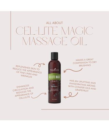 Buy Young Living Cel-Lite Magic Massage Oil 8 oz | Premium Essential Oil for Relaxation Healthy Skin & Hair | Moisturizing Aromatherapy Skincare - Buy Online on GoSupps.com