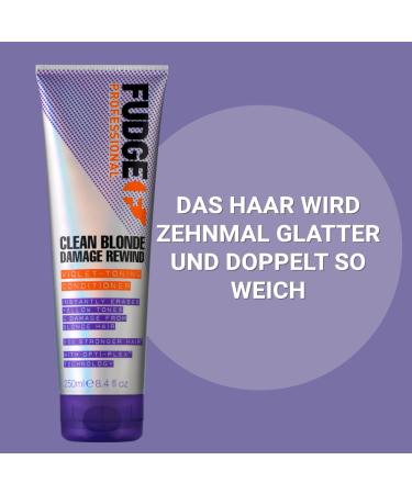Fudge Clean Blonde Damage Rewind Violet-Toning Conditioner 1000ml - Best International Shipping eCommerce - Buy Online on GoSupps.com