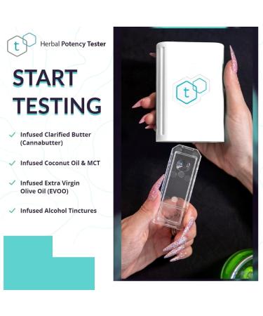 tCheck Portable Potency Tester - New UV Spectrometer Technology for Fast & Accurate Results in Oils, Butter & Tinctures - Home Potency Tester (White) - Buy Online on GoSupps.com
