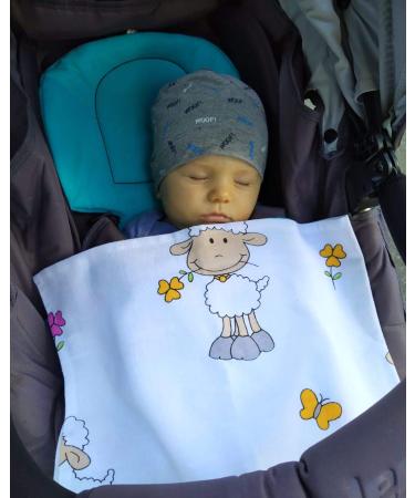 Buy ByBoom Muslin Nappies - Colorful Cloth Nappies & Burp Cloths 100% Cotton Pack of 5 (70x80 cm) - Gray Stars - Made in EU | International Shipping Available - Buy Online on GoSupps.com