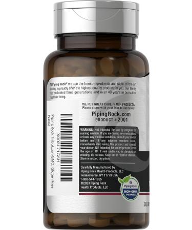 Piping Rock Tribulus Terrestris for Men 1000mg - 100 Capsules | Non-GMO Gluten Free Mega Standardized Extract Supplement - Buy Online on GoSupps.com