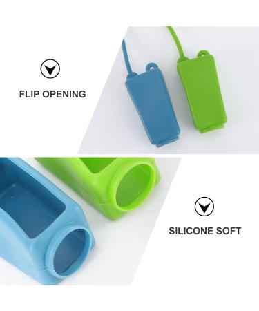 Zerodeko 5pcs Refillable Liquid Soap Bottles Holder | Flexible Silicone Keychain Case for Kids | Travel Hand Gel Sleeve - Buy Online on GoSupps.com