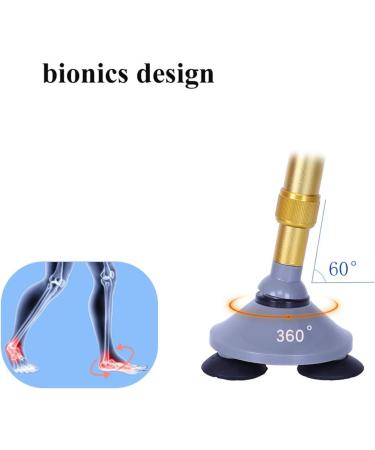 Crutches for The Elderly Three-Angle Anti-Slip Walking Sticks Telescopic Stick with Suction Cup Base for Travel on Different terrains Interesting - Buy Online on GoSupps.com