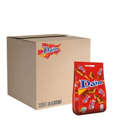 Daim - Milk Chocolate, Caramel and Almond Sweets - Individual Packaging - Pack of 24 Sachets (140 g)