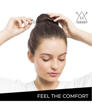 Hawwwy 300 Pieces Premium Bobby Pins in Cute Case - Brown Hair Pins for Kids, Girls & Women - Ideal for All Hair Types - Includes Storage Case - Buy Online on GoSupps.com