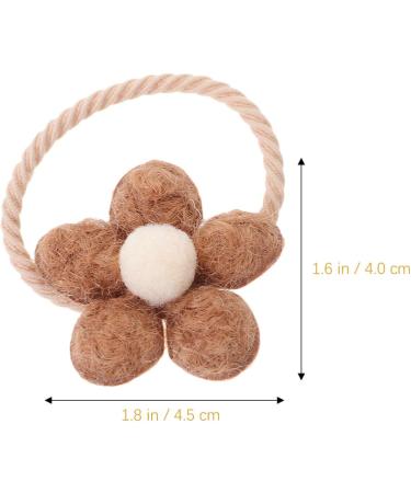 Beaupretty 5 Pairs Elastic Hair Ties Hair Bands Hair Ropes Ponytail Holders Girls Hair Accessories Coffee - Buy Online on GoSupps.com