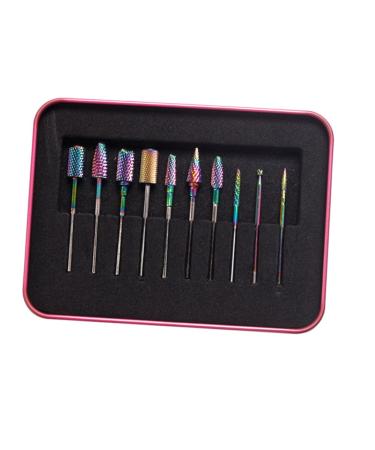 FRCOLOR Nail Polish Removal grinding head diamond bits wisking tool electric bit kits electric heads steel polishing head Tungsten steel supplies Girlfriend