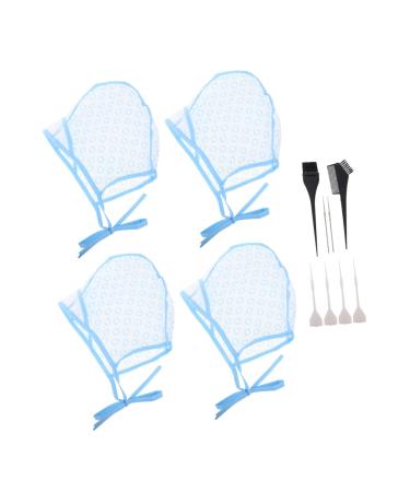 ERINGOGO Bonnet de Teinture Capillaire Ajustable 12 Pi ces avec Trous Casquettes en Plastique pour M ches Kit Coiffure Professionnel et Domicile Accessoires de Coloration Polyvalents