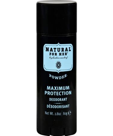 Herban Cowboy Natural Powder Scent Maximum Protection Deodorant for Her, 2.8 Ounce