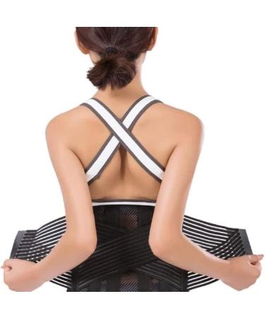 Back Brace Lumbar Support Lumbar Brace Belt Summer Lower Back Brace Support Waist Trainer Lumbar Belt Waist Belt(Medium) Medium Black - Buy Online on GoSupps.com