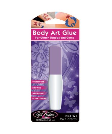 Body Adhesive/Body Glue for Glitter Tattoos/Temporary Tattoos -HYPOALLERGENIC and DERMATOLOGIST TESTED!