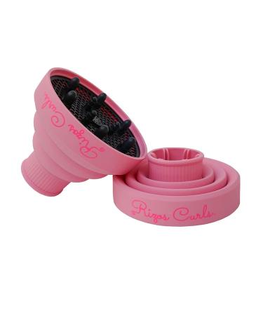 Rizos Curls Pink Collapsible Hair Diffuser - Ideal for Drying Curly Hair, Wash N' Go & Travel - Buy Online on GoSupps.com