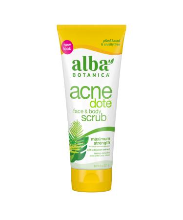 Alba Botanica Acnedote Maximum Strength Face & Body Scrub, 8 Oz