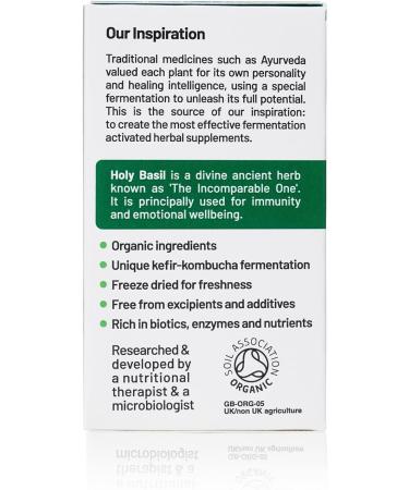Organic Fermented Holy Basil Supplement - Living Nutrition - Buy Online on GoSupps.com