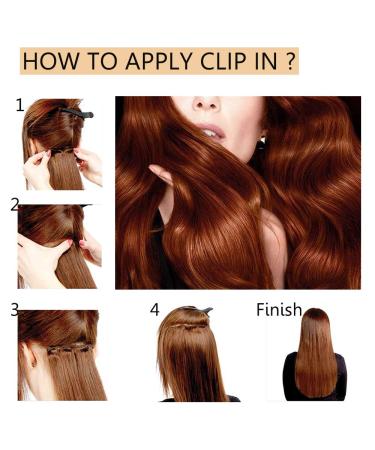 Buy SEGO Clip In Extensions - Real Remy Hair Heat Resistant Straight Medium Brown #4 20 (50cm) 70g - Perfect for Effortless Volume & Length! - Buy Online on GoSupps.com