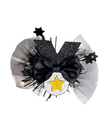hgnxa Cute Graduation Mesh Hair Clip for Adult Kids Graduation Theme Hairpin Party Side Clip Bachelor Hat Barrettes Bow tie medal style