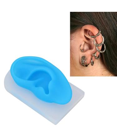 Reusable Silicone Left Ear Model for Teachers - School Ear Piercing Model with Transparent Base - Buy Online on GoSupps.com