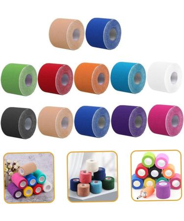 12 Rolls Non-Woven Sports Tape - Athletic Wrist & Leg Wraps for Muscle Support | Fitness Tape for Optimal Performance - Buy Online on GoSupps.com