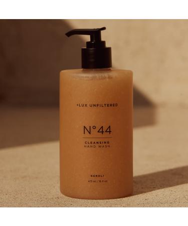 + Lux Unfiltered N 44 Cleansing Hand Wash in Neroli - Everyday Moisturizing Liquid Hand Soap - Gluten Free  Cruelty Free  & Vegan - For Men & Women - Best Hydrating and Exfoliating Hand Wash