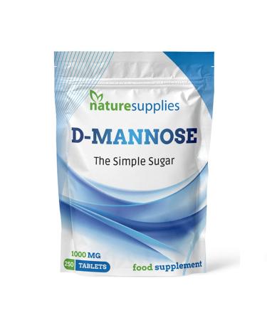 D-mannose Powder Bulk Buy 250g | D Mannose Supplements | GMO Free Vegan Friendly - Naturesupplies (250 g (Pack of 1))