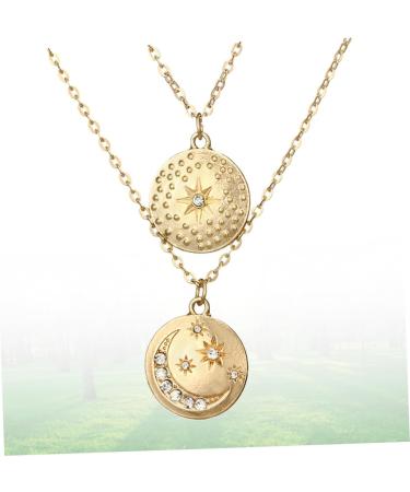 FOYTOKI 2 Necklaces A Necklace Jewelry Necklace Choker Layered Women Necklace Pendant Multi-layer - Buy Online on GoSupps.com